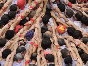 Fires 2015. Diada Castellera de Sant Narc&iacute;s amb Marrecs de Salt, Minyons de Terrassa i Capgrossos de Matar&oacute;