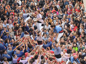 Fires 2015. Diada Castellera de Sant Narc&iacute;s amb Marrecs de Salt, Minyons de Terrassa i Capgrossos de Matar&oacute;