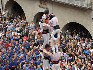 Fires 2015. Diada Castellera de Sant Narc&iacute;s amb Marrecs de Salt, Minyons de Terrassa i Capgrossos de Matar&oacute;