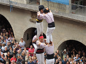 Fires 2015. Diada Castellera de Sant Narc&iacute;s amb Marrecs de Salt, Minyons de Terrassa i Capgrossos de Matar&oacute;