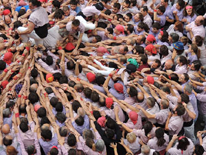 Fires 2015. Diada Castellera de Sant Narc&iacute;s amb Marrecs de Salt, Minyons de Terrassa i Capgrossos de Matar&oacute;