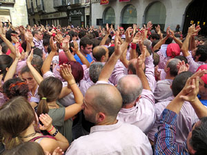 Fires 2015. Diada Castellera de Sant Narc&iacute;s amb Marrecs de Salt, Minyons de Terrassa i Capgrossos de Matar&oacute;