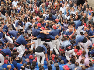 Fires 2015. Diada Castellera de Sant Narc&iacute;s amb Marrecs de Salt, Minyons de Terrassa i Capgrossos de Matar&oacute;