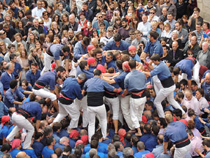Fires 2015. Diada Castellera de Sant Narc&iacute;s amb Marrecs de Salt, Minyons de Terrassa i Capgrossos de Matar&oacute;