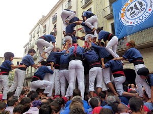 Fires 2015. Diada Castellera de Sant Narc&iacute;s amb Marrecs de Salt, Minyons de Terrassa i Capgrossos de Matar&oacute;