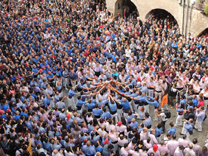Fires 2015. Diada Castellera de Sant Narc&iacute;s amb Marrecs de Salt, Minyons de Terrassa i Capgrossos de Matar&oacute;