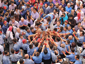 Fires 2015. Diada Castellera de Sant Narc&iacute;s amb Marrecs de Salt, Minyons de Terrassa i Capgrossos de Matar&oacute;