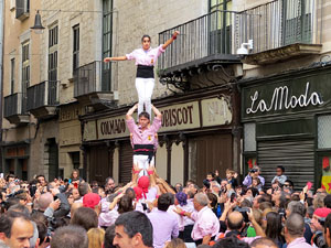 Fires 2015. Diada Castellera de Sant Narc&iacute;s amb Marrecs de Salt, Minyons de Terrassa i Capgrossos de Matar&oacute;