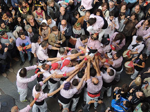 Fires 2015. Diada Castellera de Sant Narc&iacute;s amb Marrecs de Salt, Minyons de Terrassa i Capgrossos de Matar&oacute;