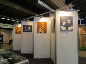 Fires 2015. Exposició d'olis de Xavier Cugat a Fira de Girona