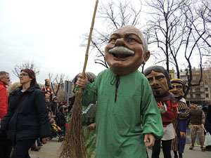 Girona10 2016. Cercavila de gegants i capgrossos amb Fal&middot;lera Gironina