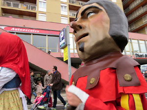 Girona10 2016. Cercavila de gegants i capgrossos amb Fal&middot;lera Gironina