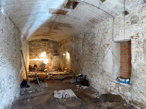 Excavacions a l'Hospital dels Capellans o dels Clergues