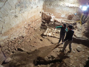 Excavacions a l'Hospital dels Capellans o dels Clergues