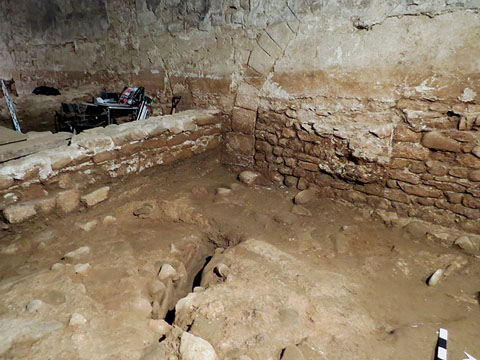 Zona d'excavació del arcs