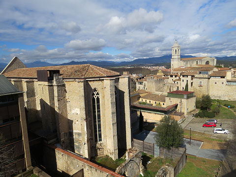 Vista des de la muralla de Sant Dom&egrave;nec