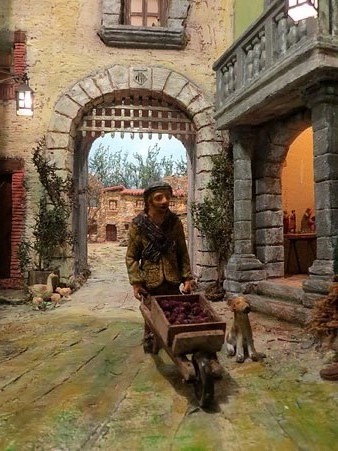 Detall d'un dels pessebres de l'exposici&oacute;