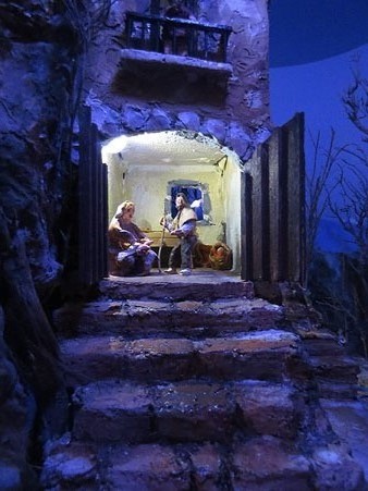 Detall d'un dels pessebres de l'exposici&oacute;