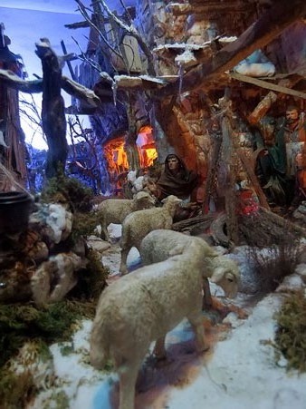 Detall d'un dels pessebres de l'exposici&oacute;