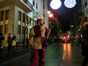 La Cavalcada de Reis 2016. Desfilada pels carrers de la ciutat, fins la pla&ccedil;a del Vi