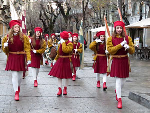 La Cavalcada de Reis 2016. La precavalcada pels carrers de Girona