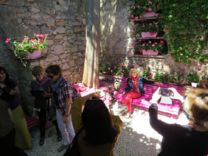 Temps de Flors 2016. Muntatges i instal&middot;lacions a la Capella de Sant Crist&ograve;fol