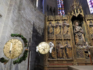 Temps de Flors 2016. Esgl&eacute;sia de Sant Feliu. La nau i les capelles laterals
