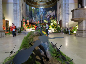 Temps de Flors 2016. Muntatges i instal&middot;lacions a l'esgl&eacute;sia de Sant Mart&iacute; - Seminari