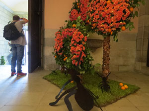 Temps de Flors 2016. Muntatges i instal&middot;lacions a l'esgl&eacute;sia de Sant Mart&iacute; - Seminari
