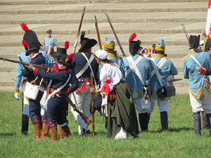 VIII Festa Reviu els Setges Napole&ograve;nics de Girona. Recreaci&oacute; d'una batalla al Parc de les Ribes del Ter