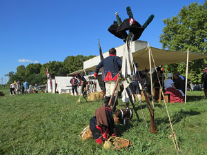 VIII Festa Reviu els Setges Napoleònics de Girona. Campament al Parc de les Ribes del Ter