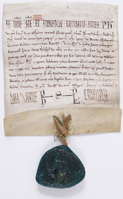 Homenatge de Sim&oacute; de Montfort al rei de Fran&ccedil;a Felip I August pels seus dominis meridionals: ducat de Narbona, comtat de Tolosa, vescomtats de Besiers i Carcassona. Pont de l�Arc, 1216