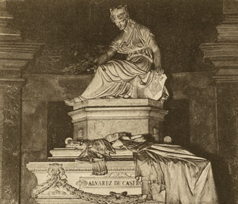 Mausoleu d'&Aacute;lvarez de Castro empla&ccedil;at dins la capella de Sant Narc&iacute;s. 1896