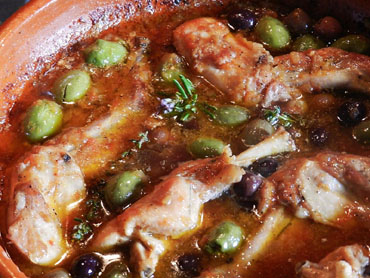 Conill amb olives
