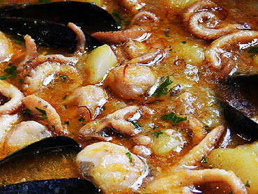 Popets amb patates, guisats com un suquet
