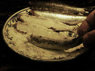 Les sardines enfarinades