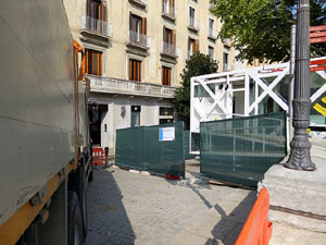 Desmuntatge de l'espai gastronòmic El Vol