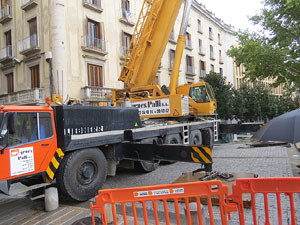 Desmuntatge de l'espai gastronòmic El Vol