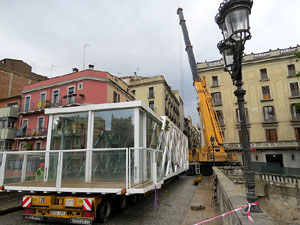 Desmuntatge de l'espai gastronòmic El Vol