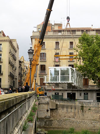 Desmuntatge de l'espai gastronòmic El Vol