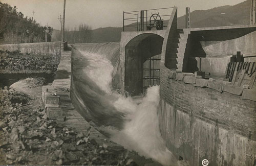Central hidroelèctrica Berenguer. Vista de la presa. 1917-1936