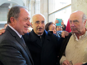 Inauguració d'un bust d'Agustí Riera i Pau, obra de Ció  Abellí a la Diputació de Girona