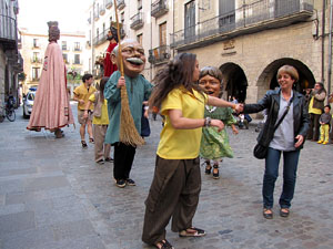 Cercavila a càrrec del grup Fal·lera Gironina