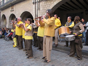 Cercavila a càrrec del grup Fal·lera Gironina