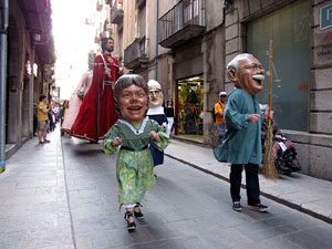 Cercavila a càrrec del grup Fal·lera Gironina