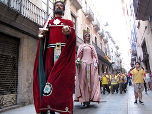 Cercavila a càrrec del grup Fal·lera Gironina