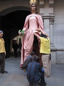 Cercavila a càrrec del grup Fal·lera Gironina