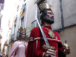 Cercavila a càrrec del grup Fal·lera Gironina