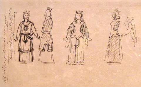Esbossos d'Alfons Gelabert, 1876