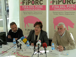 FIPORC 2015. Fira del porc de Riudellots de la Selva. Presentació al Vol de Girona